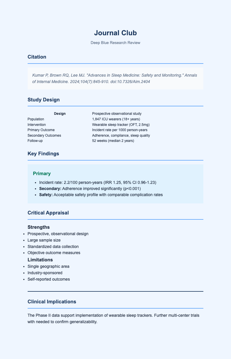 Midnight blue journal club